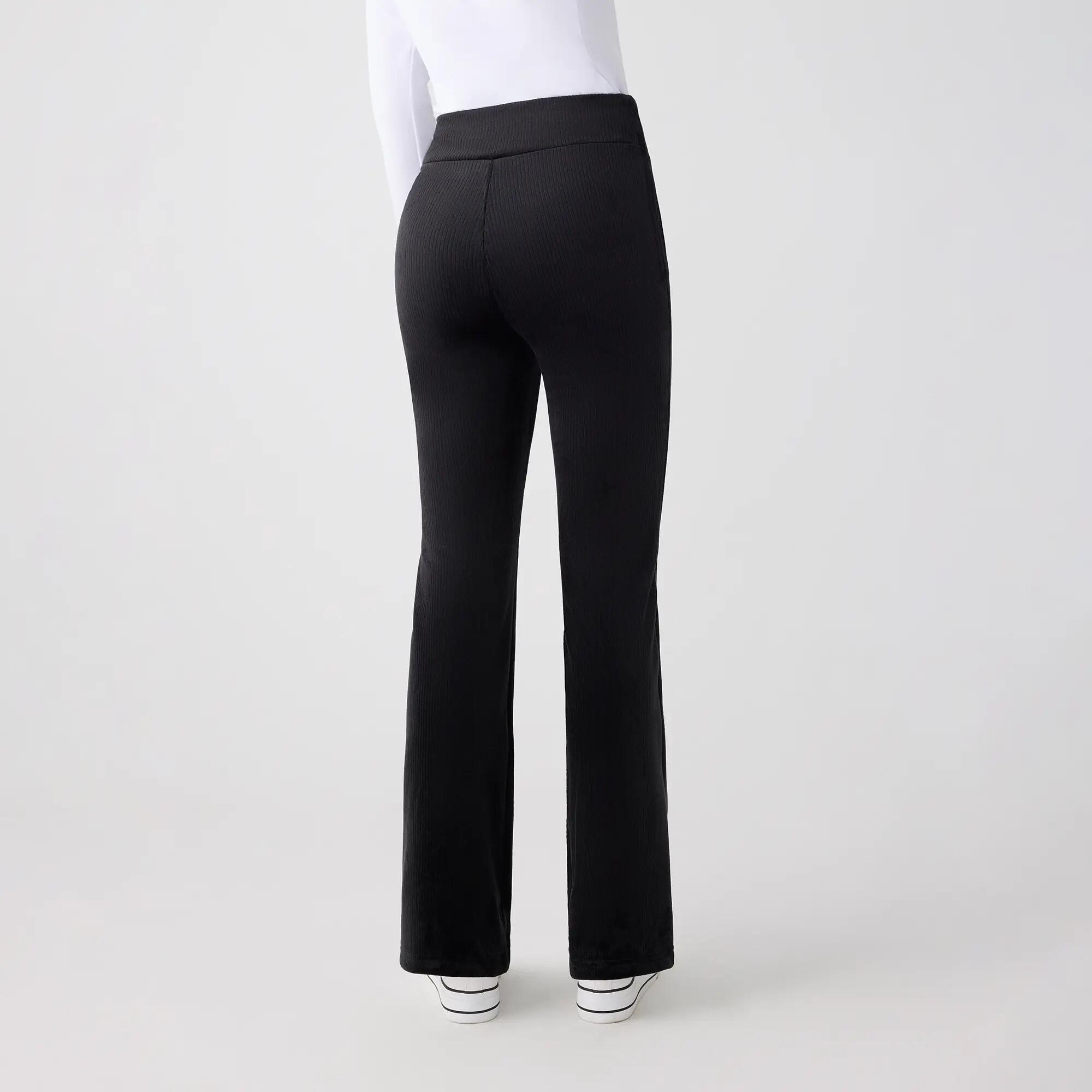 ULTRA TÉRMICO Leggings acampanados efecto pana negros 3/5