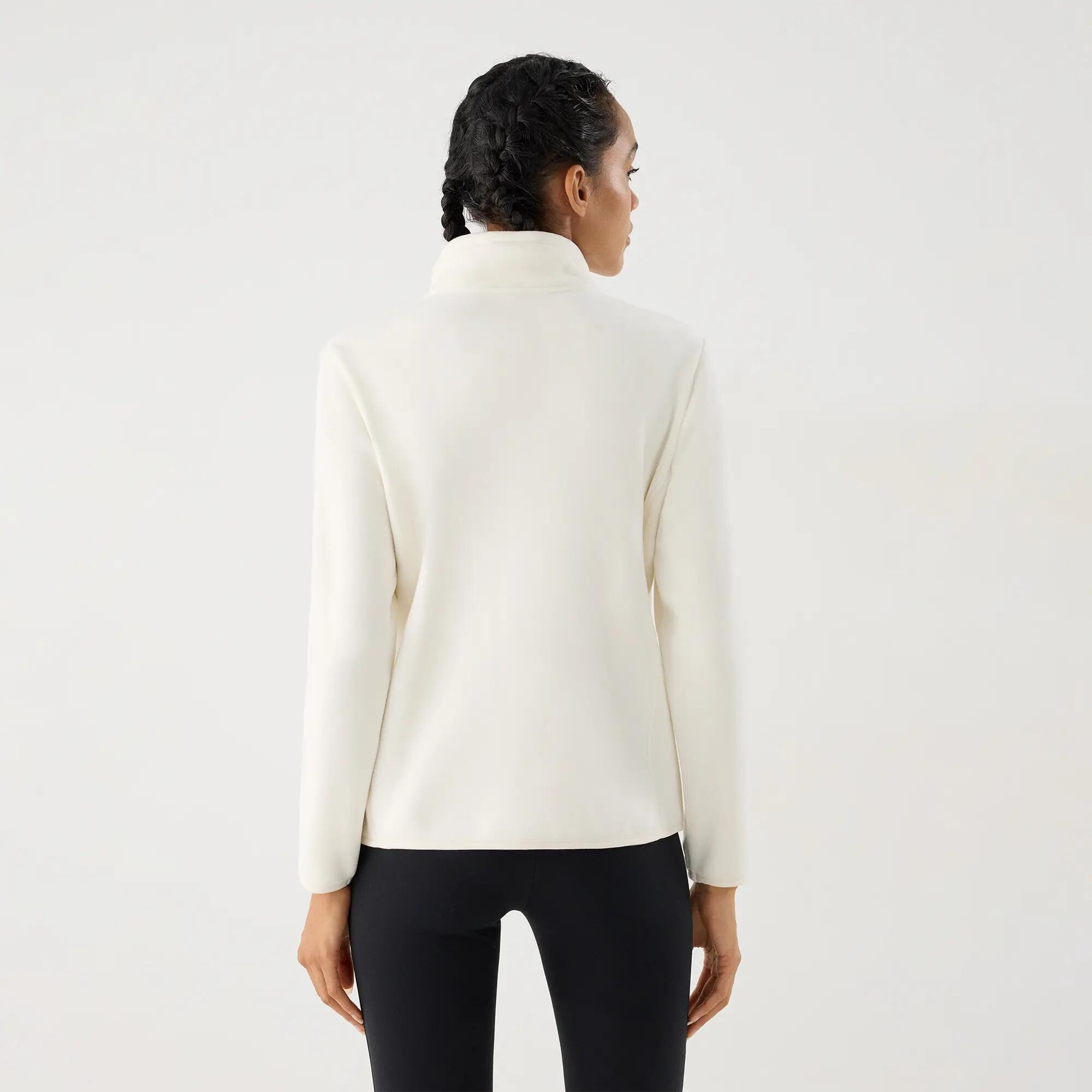 ULTRA TÉRMICO Casaco desportivo de mulher marfim com forro polar suave 2/4