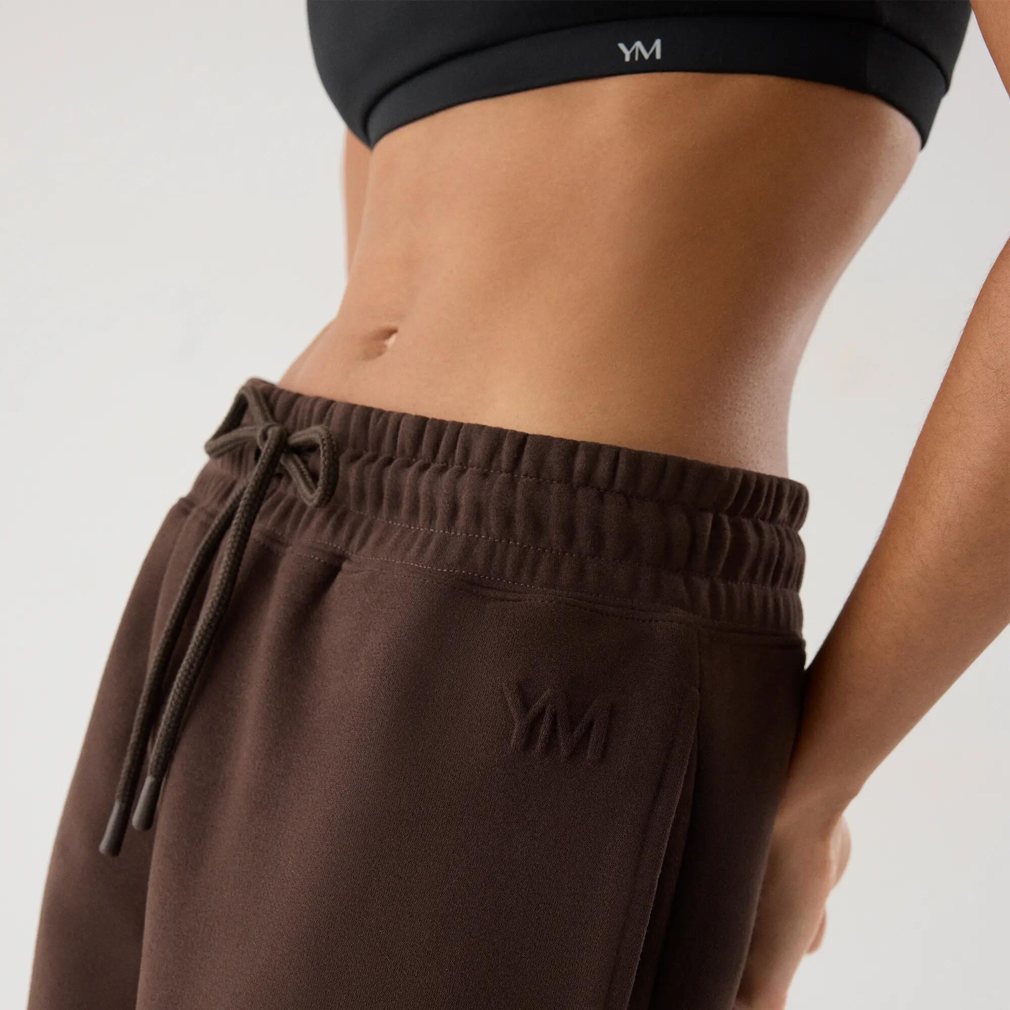 Pantalón deportivo jogger con cintura ajustable marrón 4/6