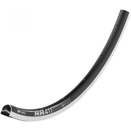 DT Swiss Felge RR 411 28"/700C 28 Loch Schwarz - leichte Hochleistungs-Rennra...