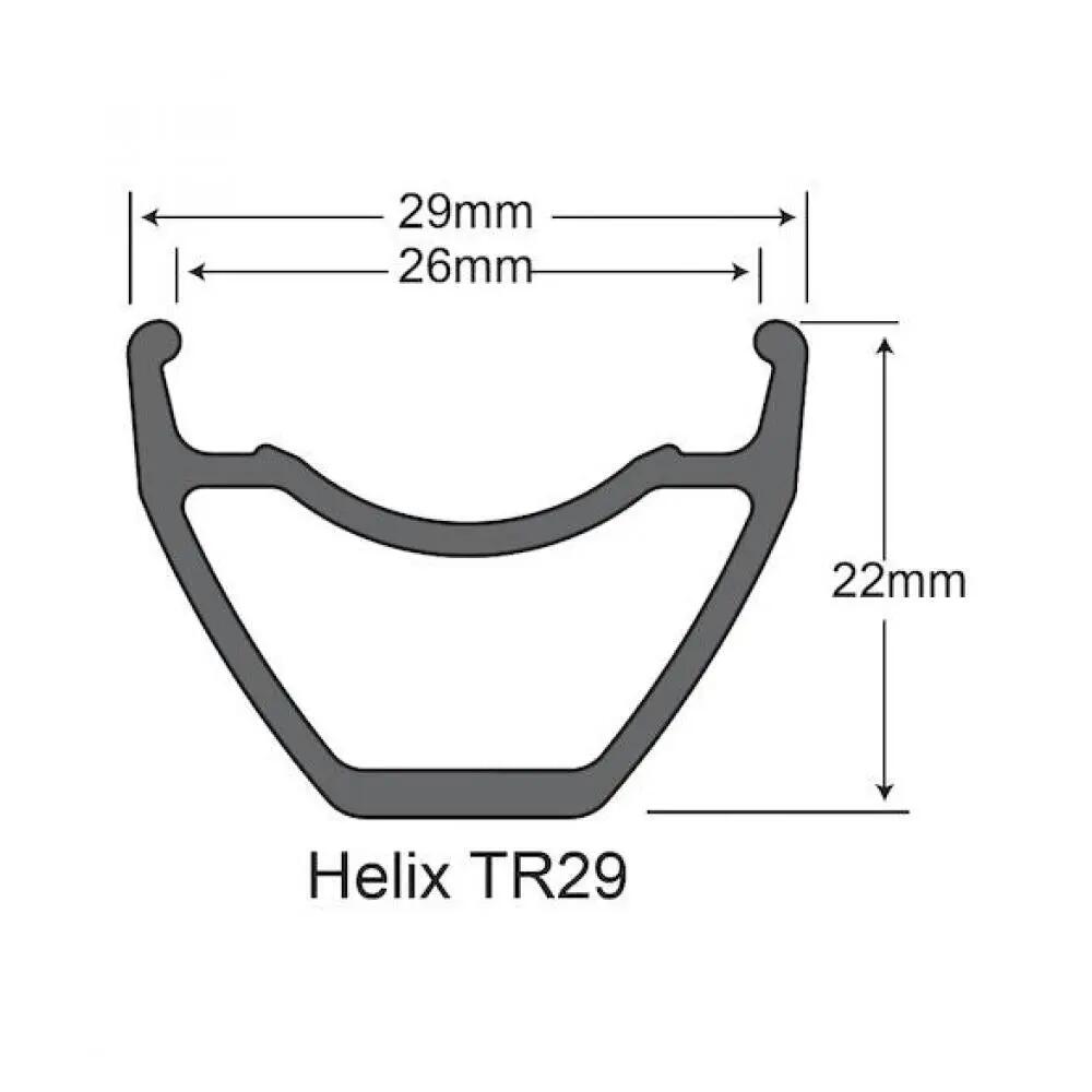 Jante Sunringlé Sunringle Helix Tr29 27,5 28 trous Noir 2/2