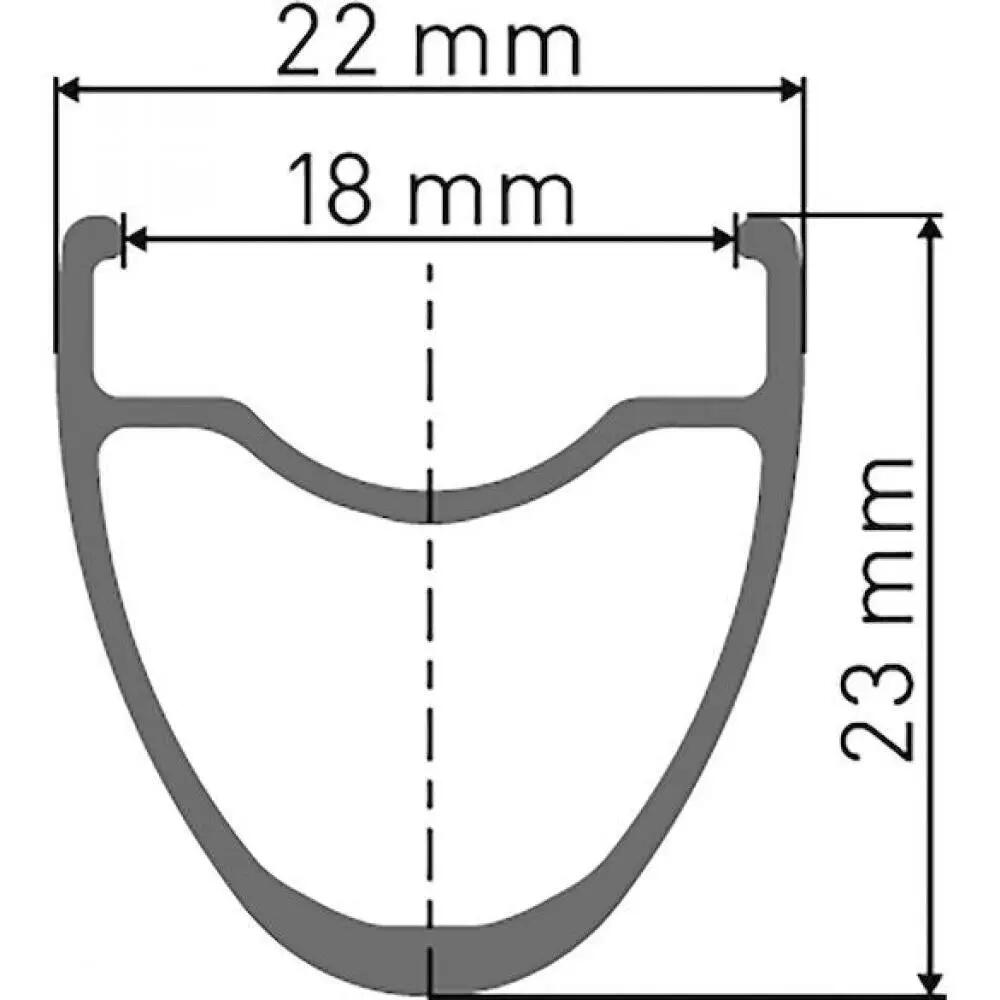 DT SWISS cerchio R 460 Double-Butted 28 pollici nero 32 fori 622-18 foro valvola 2/2