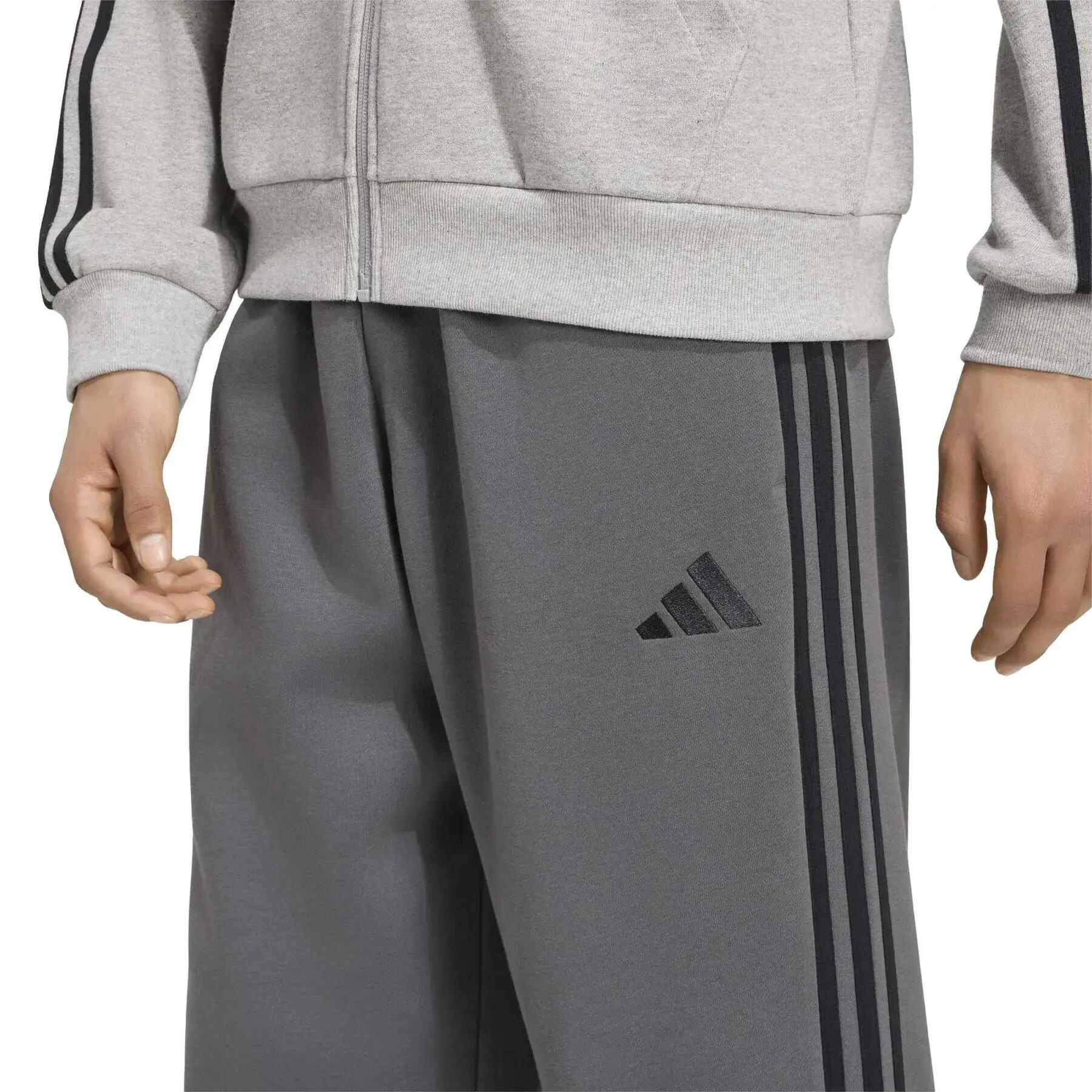 Pantaloni sportivi tapered adidas Essentials 3-Stripes Fleece Cuffed 5/11
