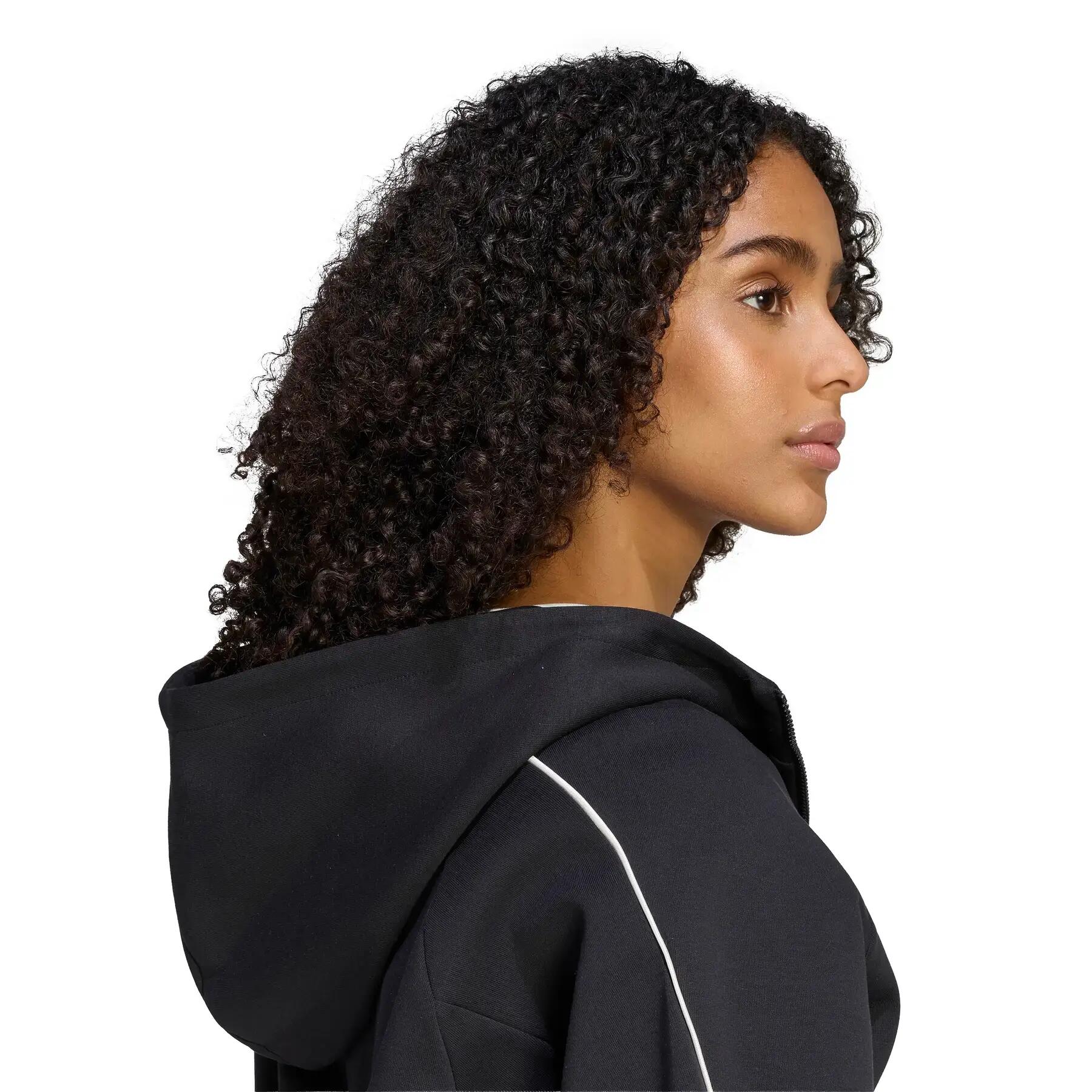 FELPA CON CAPPUCCIO CON ZIP INTEGRALE STADIUM LOGO PICCOLO 6/7