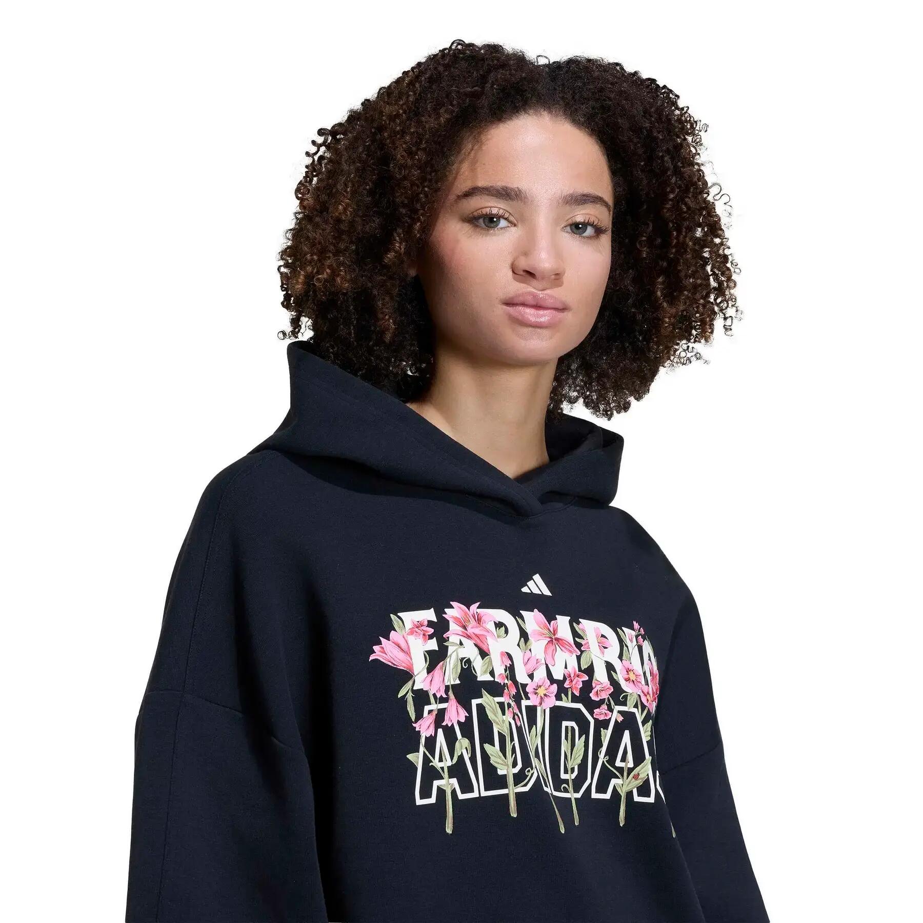 Felpa con cappuccio da donna adidas X Farm Rio 5/6