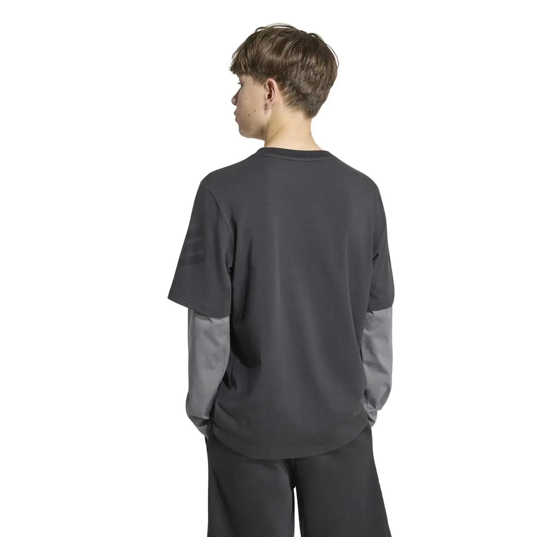 2-in-1 T-Shirt Kinder adidas Future Icons 5/7