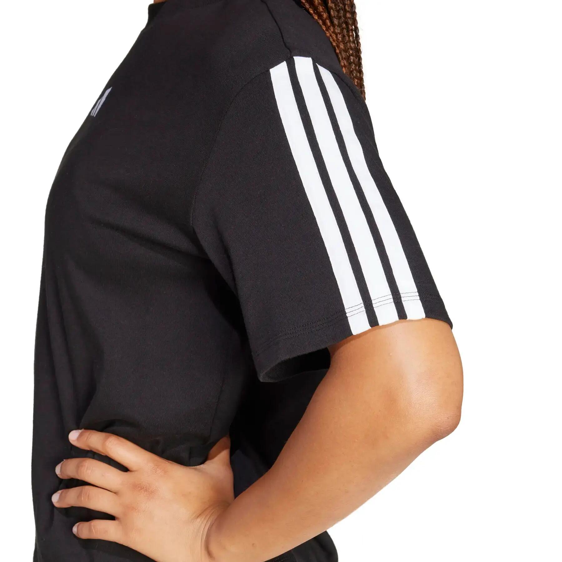 adidas t-shirt in cotone Essentials donna colore nero, XS 6/6