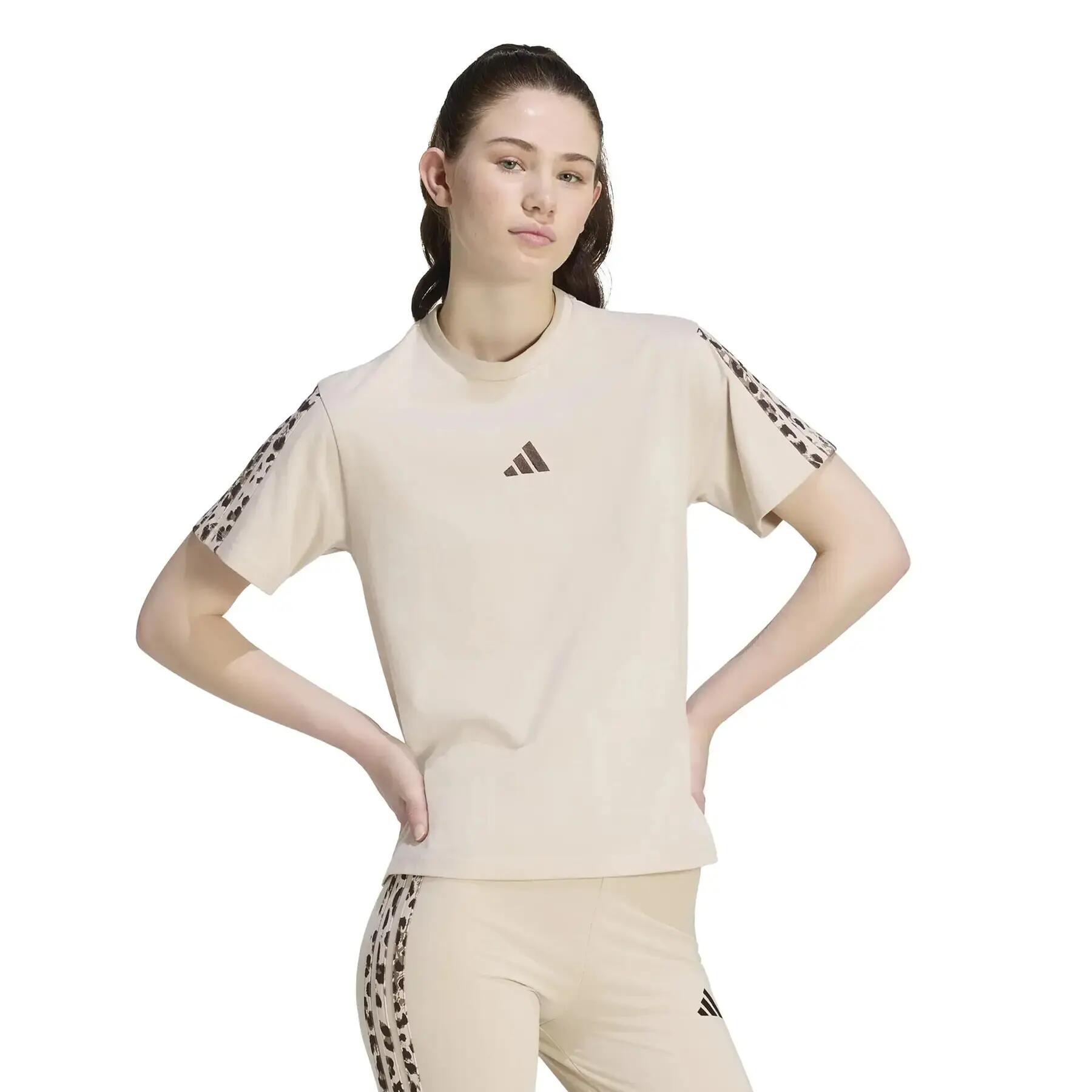 T-shirt stampato animale donna adidas Essentials 3-Stripes 2/6