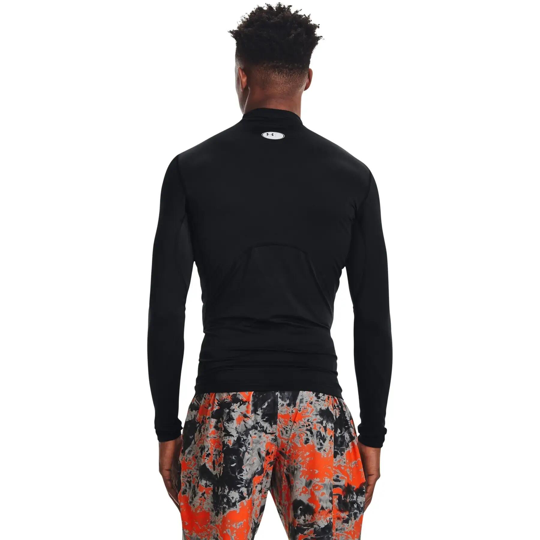 Maillot de compression à manches longues Under Armour ColdGear Mock Noir 5/7