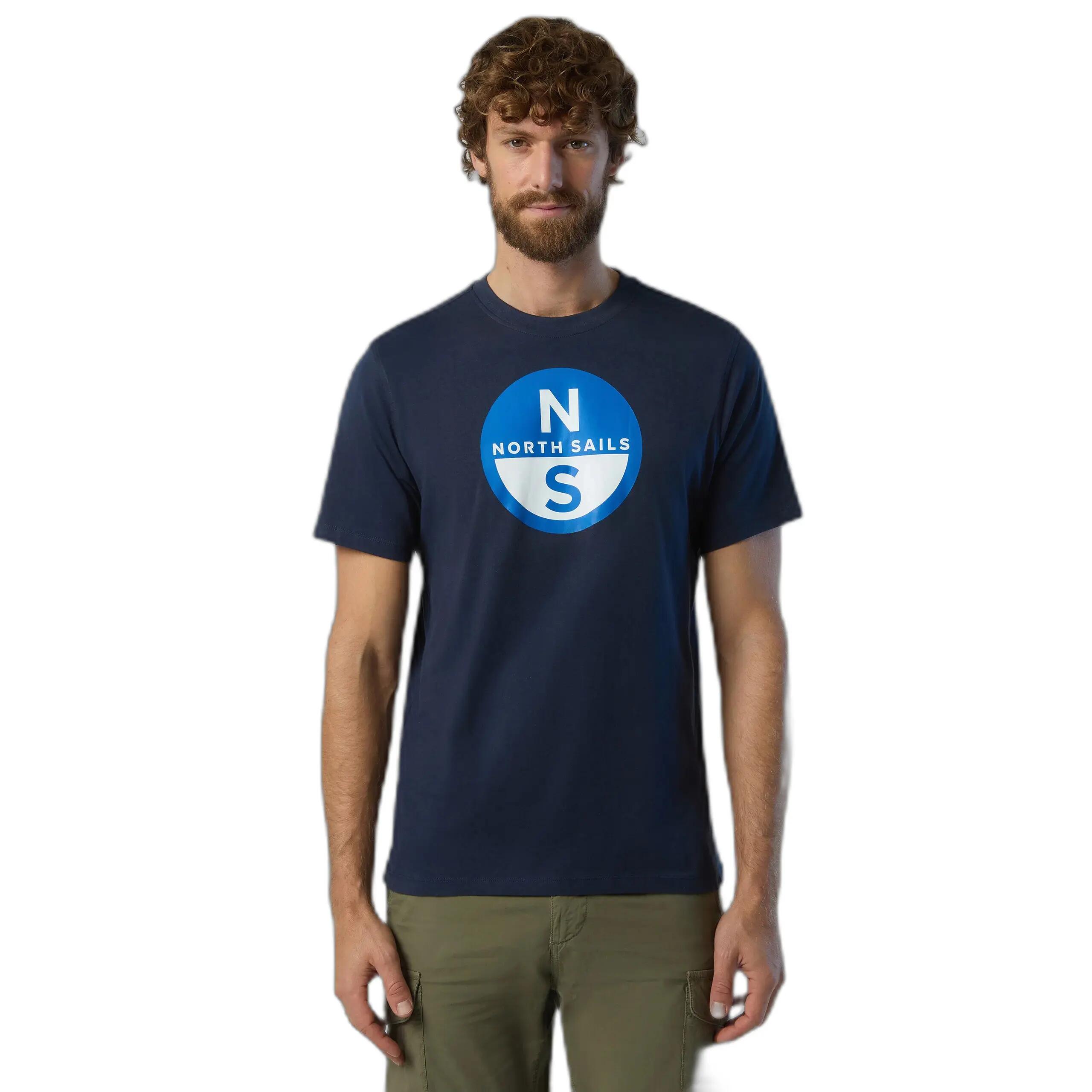 T-shirt con grande logo stampato North Sails Basic 3/6