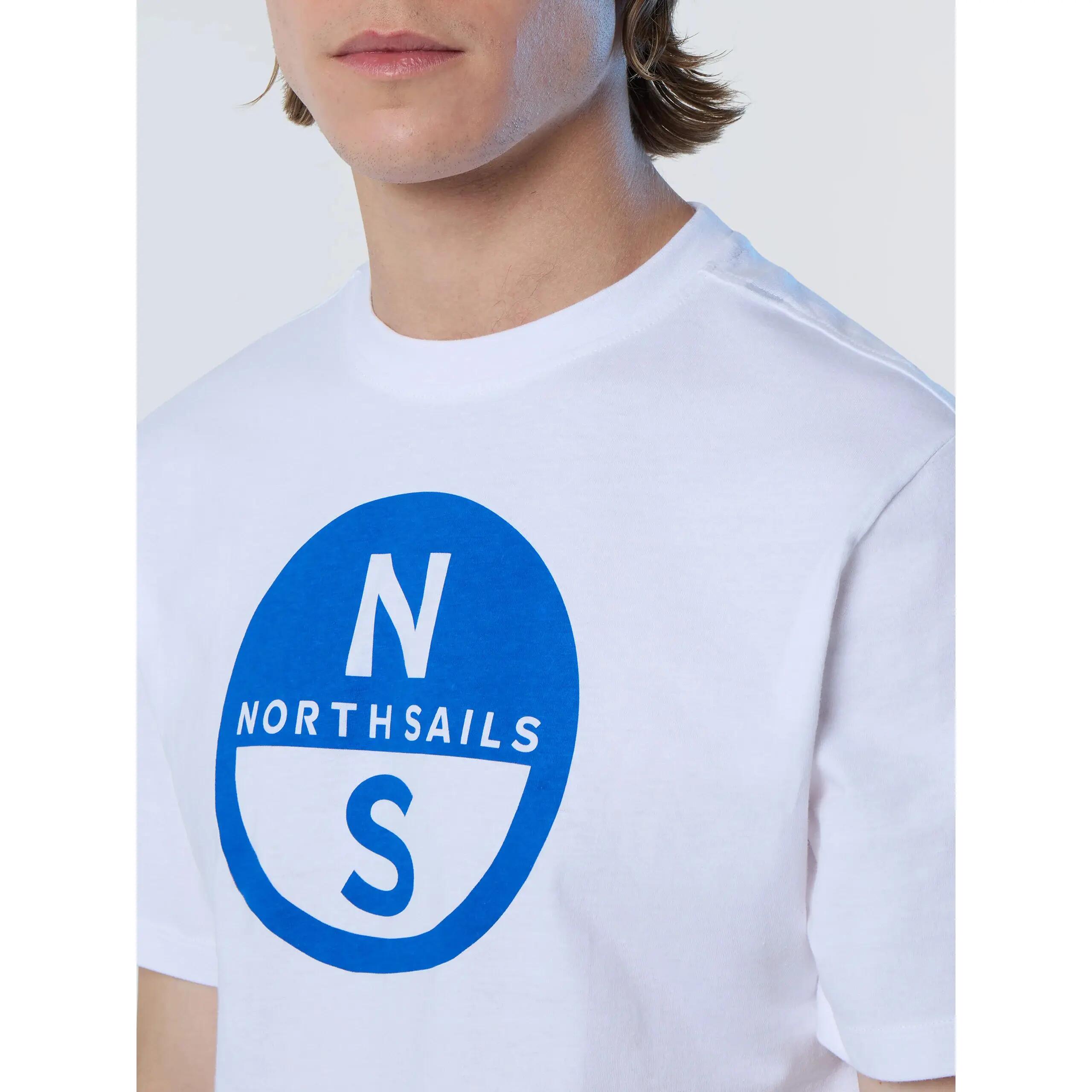 Camiseta con logotipo impreso de gran tamaño North Sails Basic 6/6