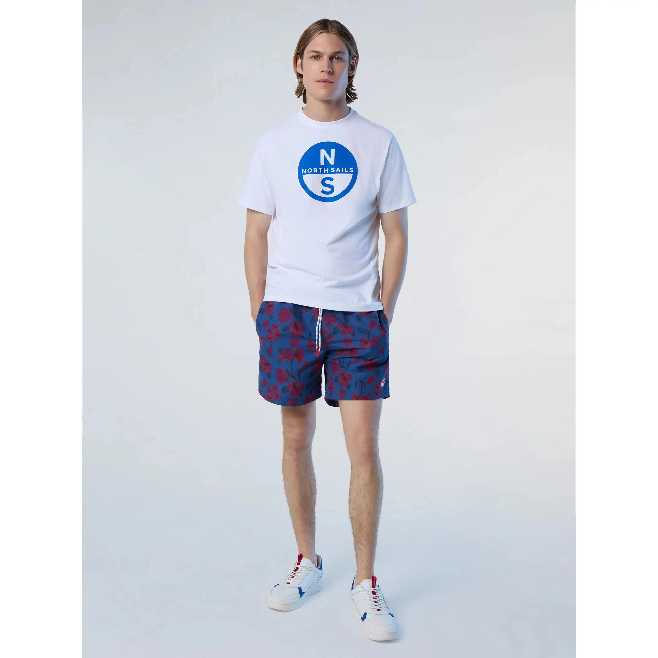 Camiseta con logotipo impreso de gran tamaño North Sails Basic 4/6
