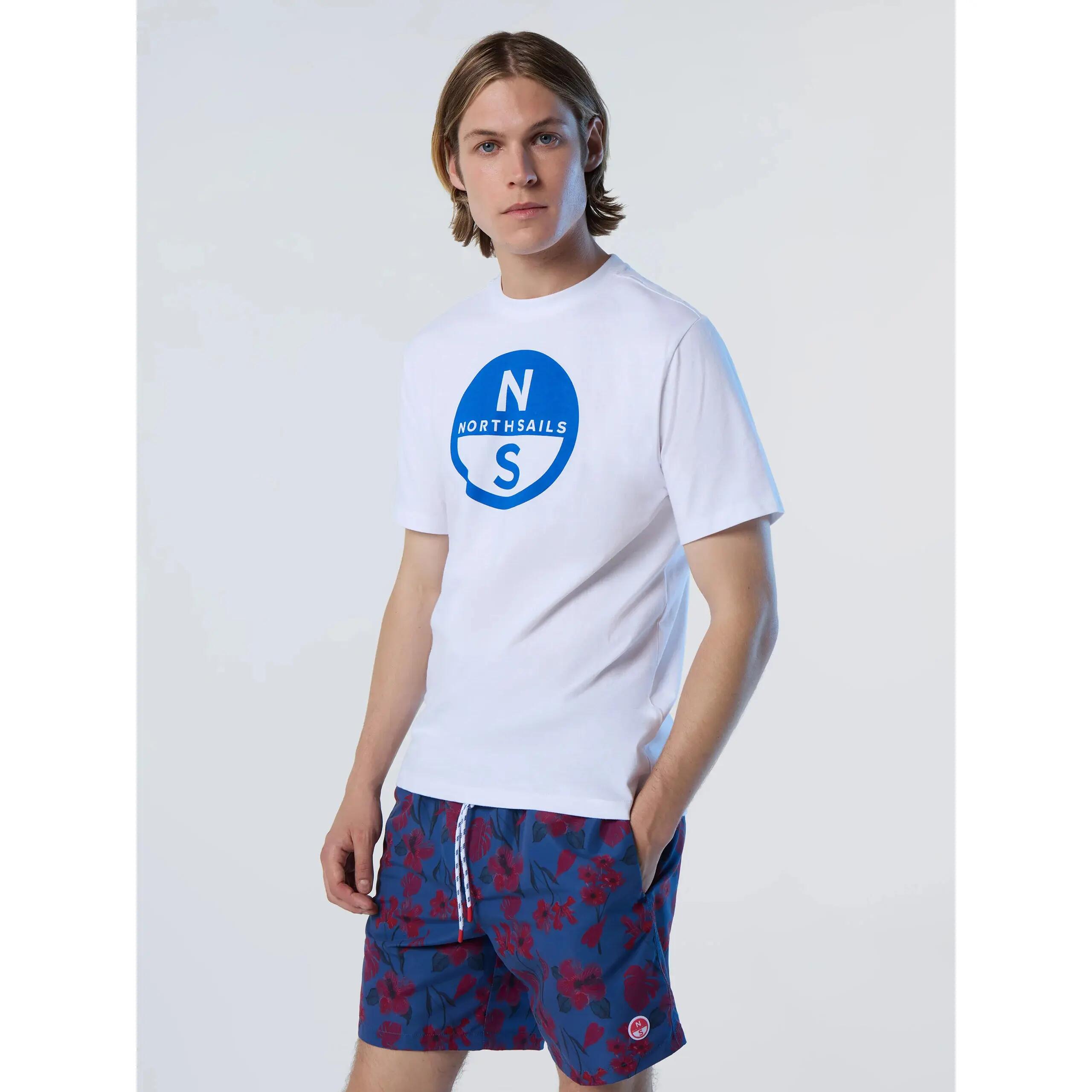 Camiseta con logotipo impreso de gran tamaño North Sails Basic 3/6