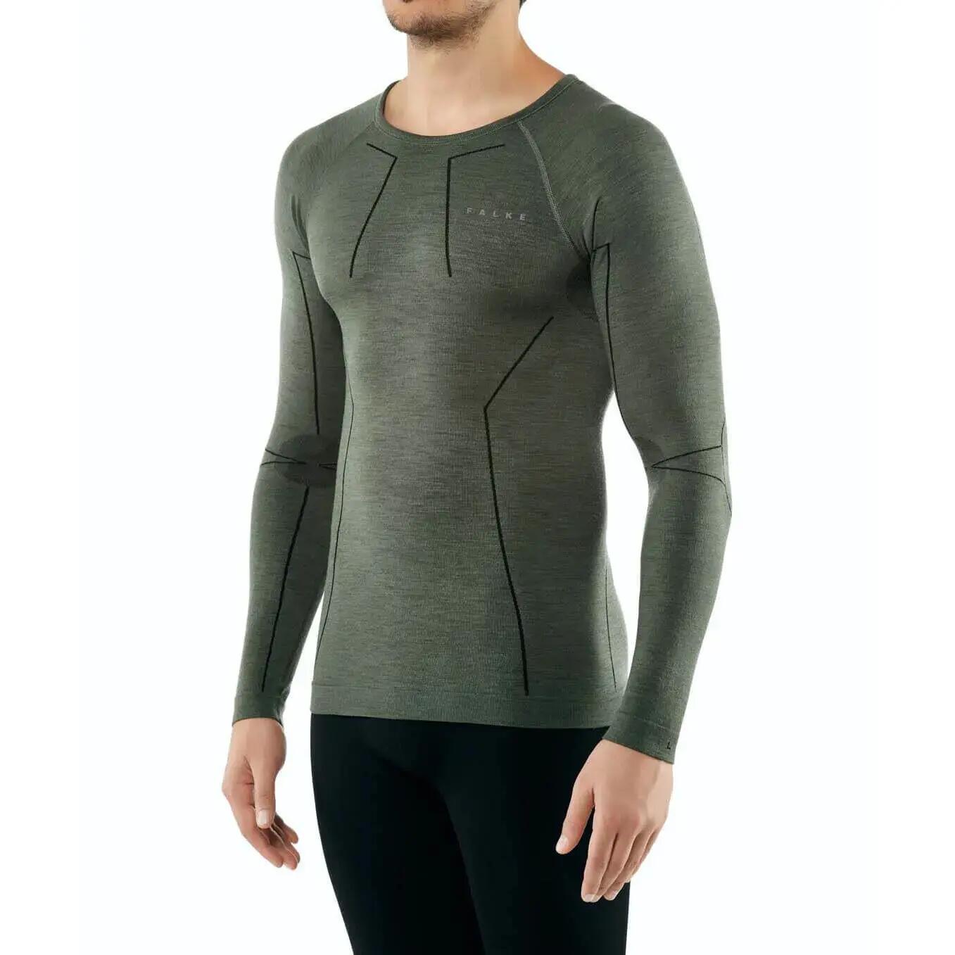 Falke Herren Langarmshirt Wool-Tech Longsleeve Shirt m 33481 2/7