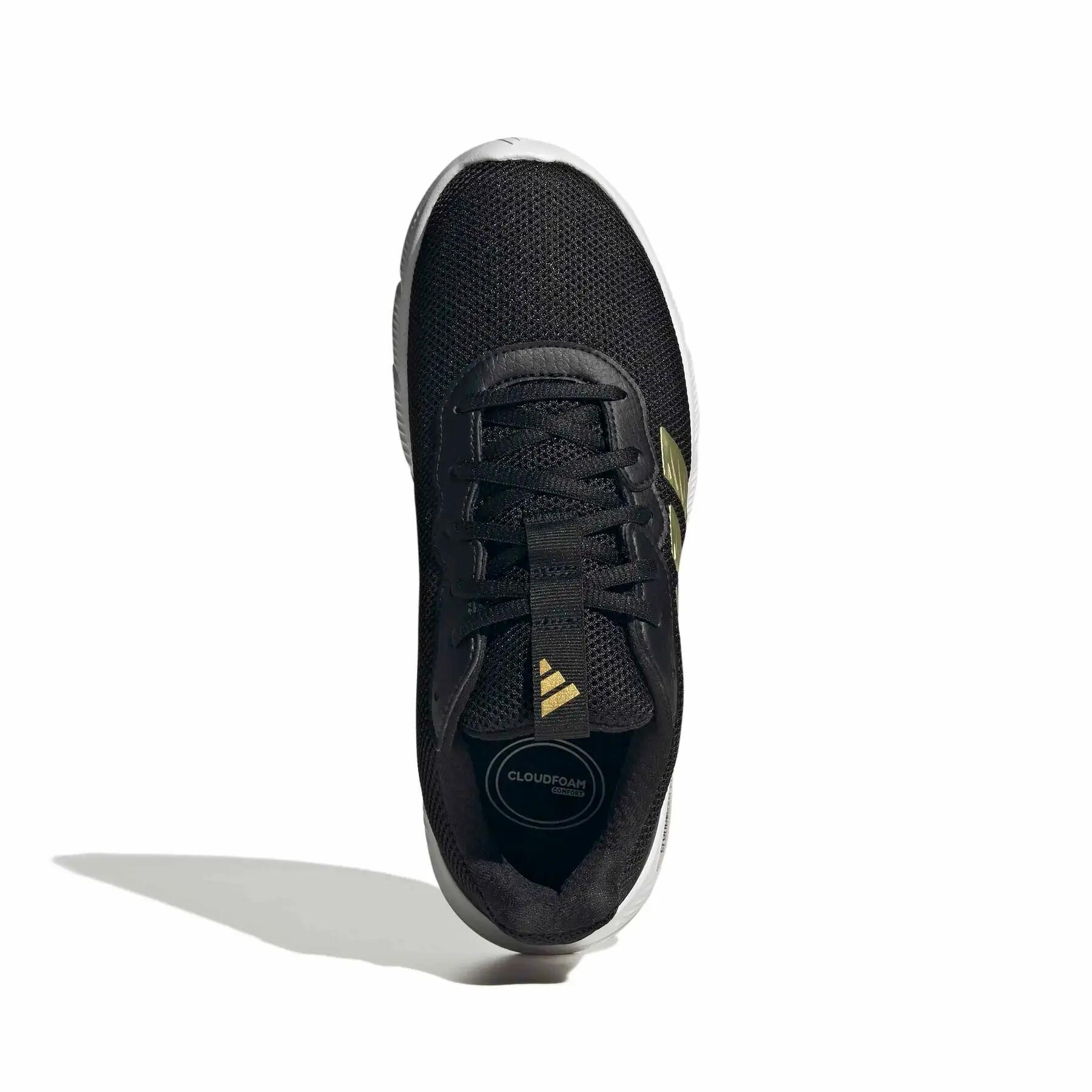 Zapatillas - Deporte - Mujer - Adidas Cloudfoam Flex - Negro/Dorado 3/7