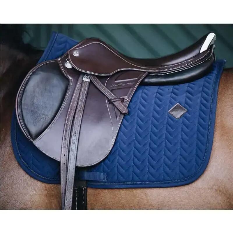 Zadeldek Fishbone Donkerblauw - veelzijdigheid Paard 2/7