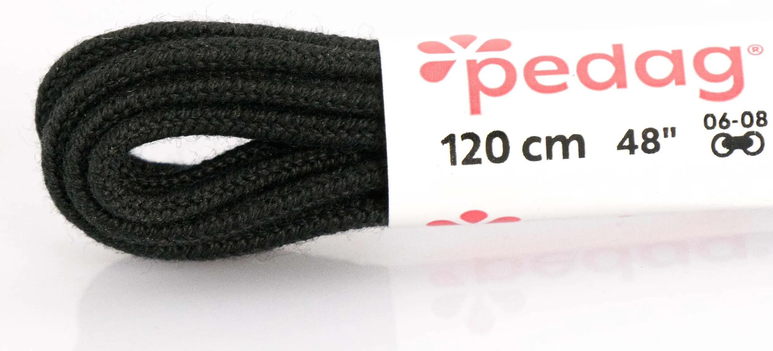 Pedag Schoenveters Rond Zwak 120 Cm Zwart 2/2