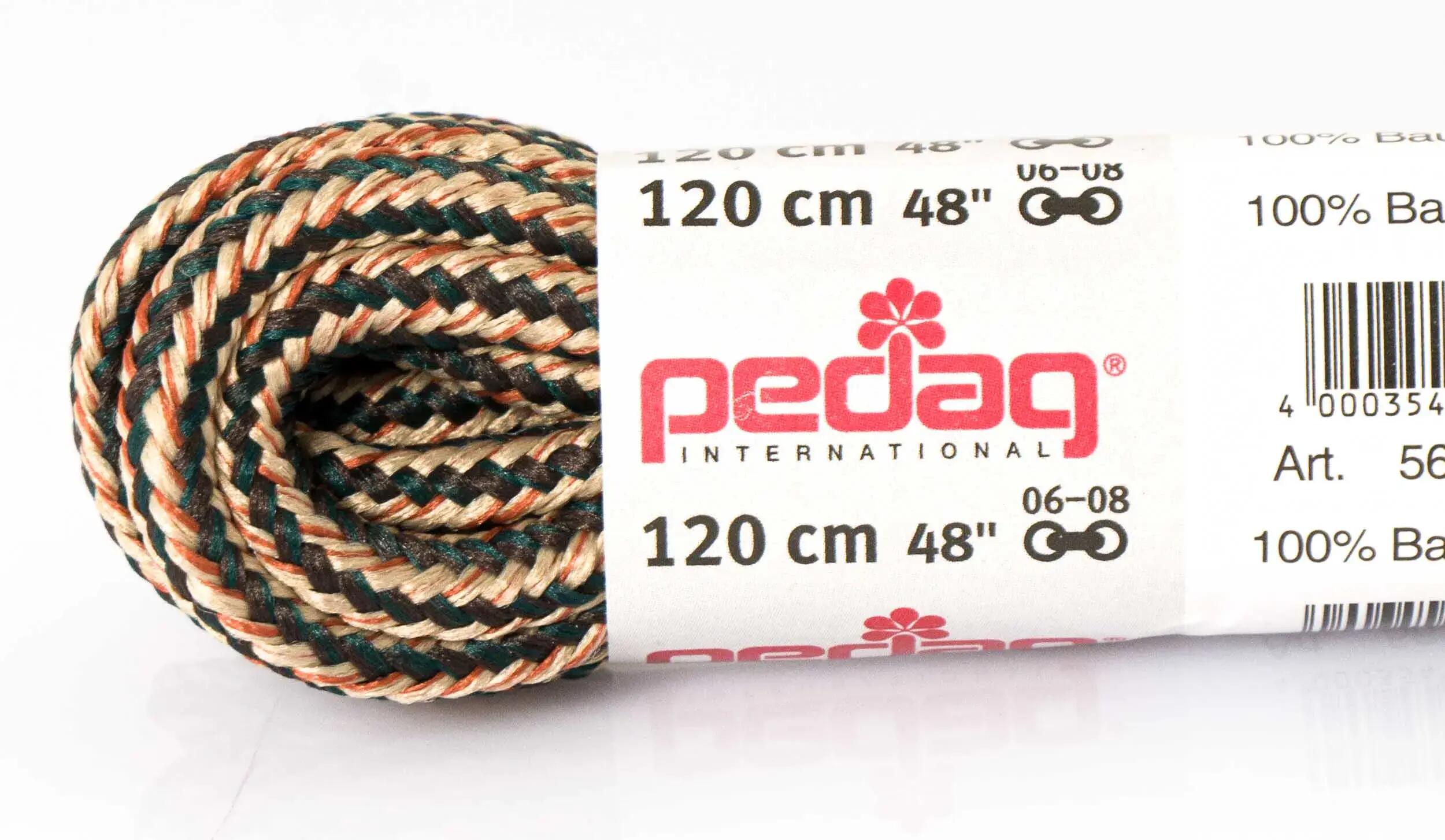 Pedag Schoenveters Extra Dik 120 Cm 3-kleuren Mix 2/2