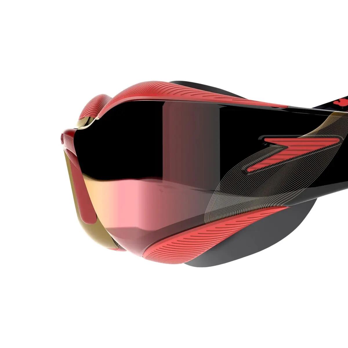 Óculos de natação Speedo Fastskin Hyper Elite Mirror Preto/Vermelho 3/7