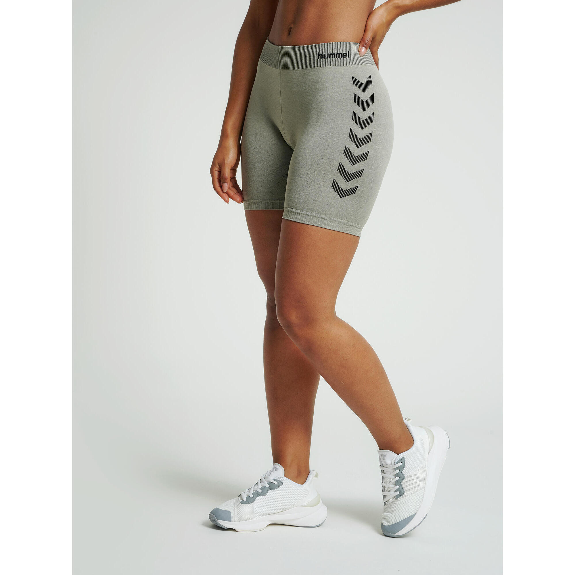 Hummel - Enfiler Collants Hummel First Femme Hummel - Short - Gris|vert - 36 Xs - Decathlon