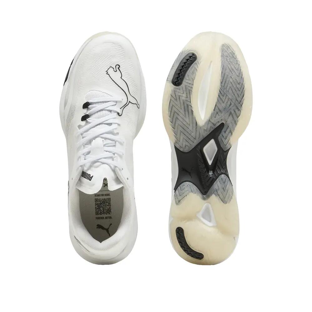 Chaussures de handball PUMA Vantage Nitro 2 Blanc/Noir/Marron 5/6