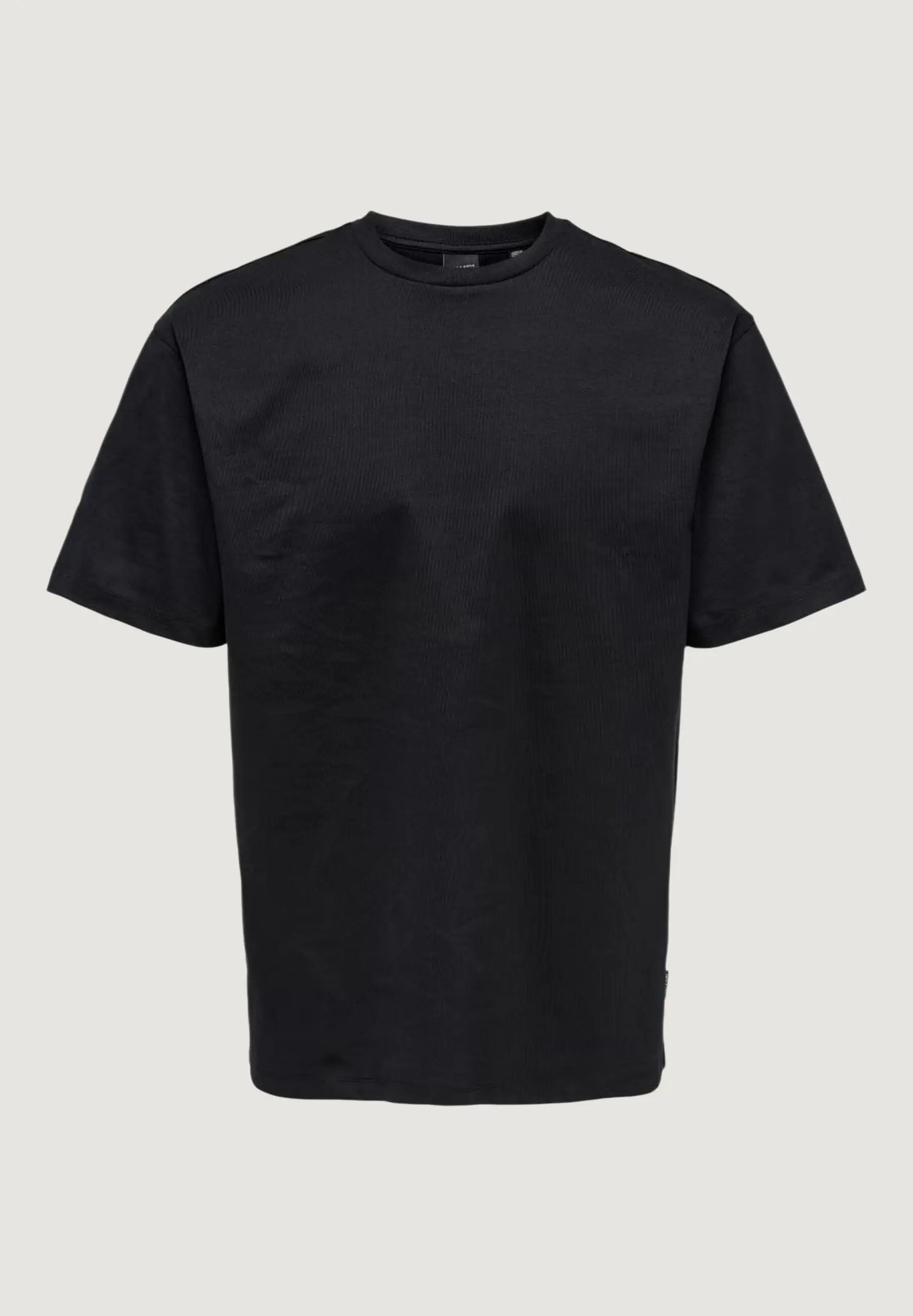 T-shirt maniche corte Uomo Onsfred Life Rlx Ss Tee Noos Nero 4/5