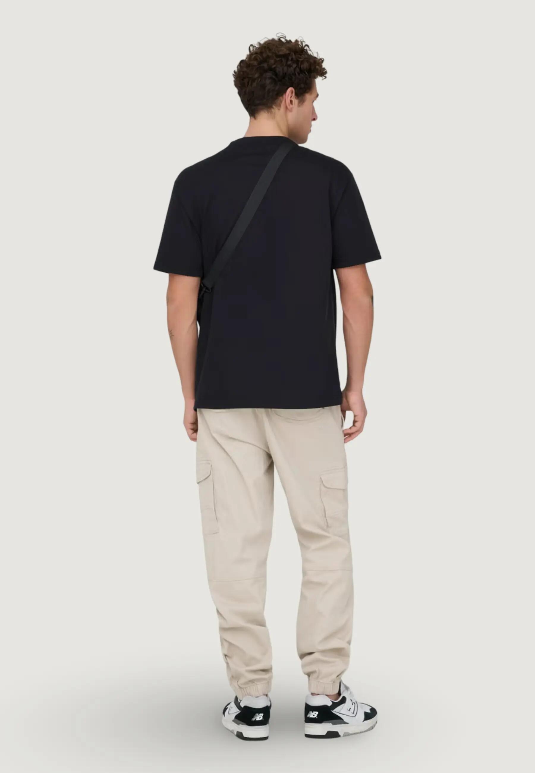 T-shirt maniche corte Uomo Onsfred Life Rlx Ss Tee Noos Nero 3/5