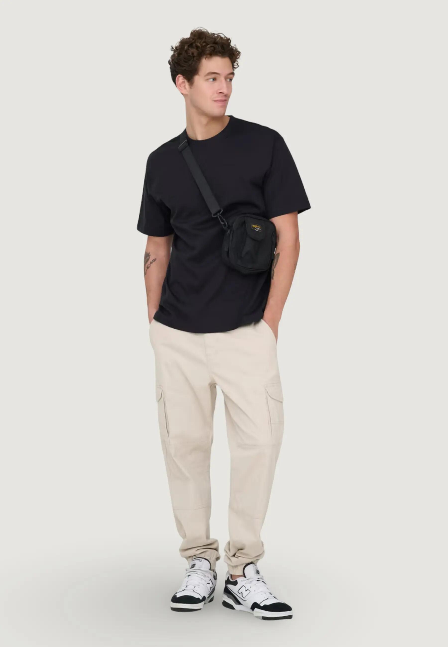 T-shirt maniche corte Uomo Onsfred Life Rlx Ss Tee Noos Nero 2/5