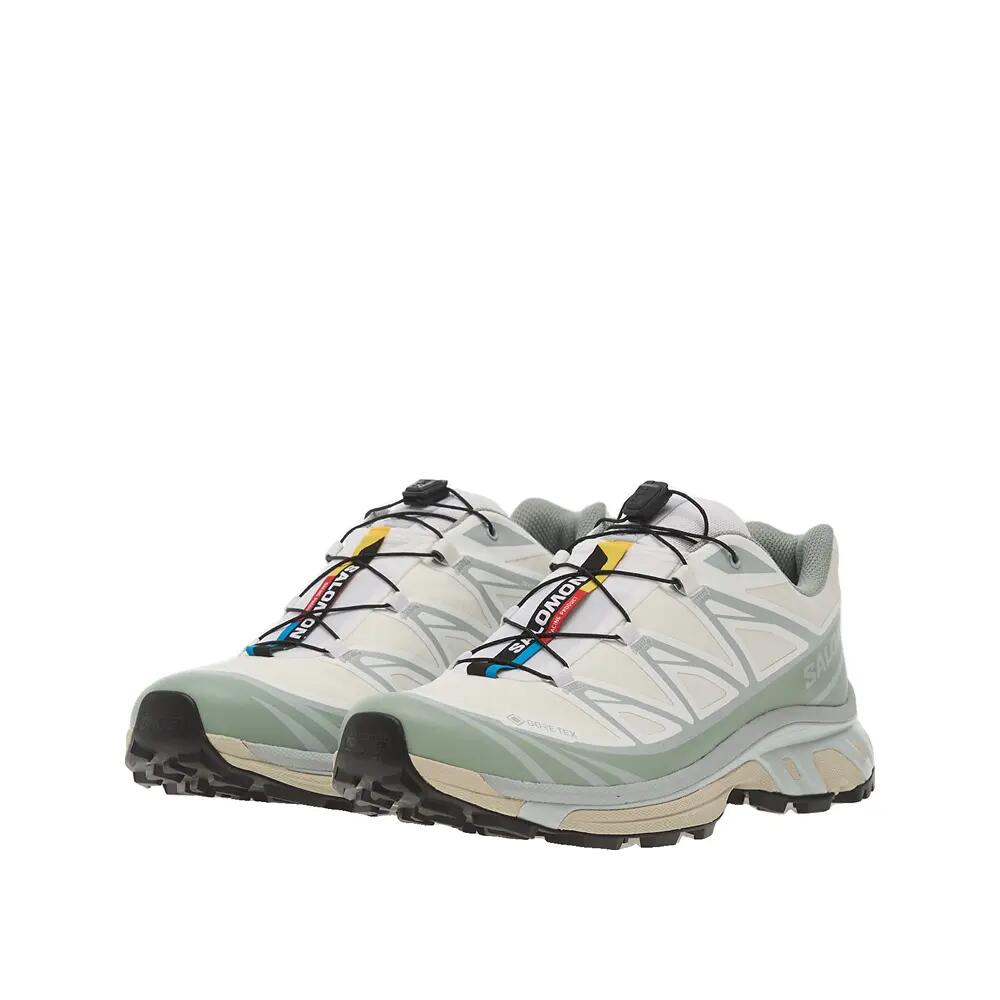 Zapatos de trail Salomon XT-6 GTX Blanco/Verde Medio 5/6