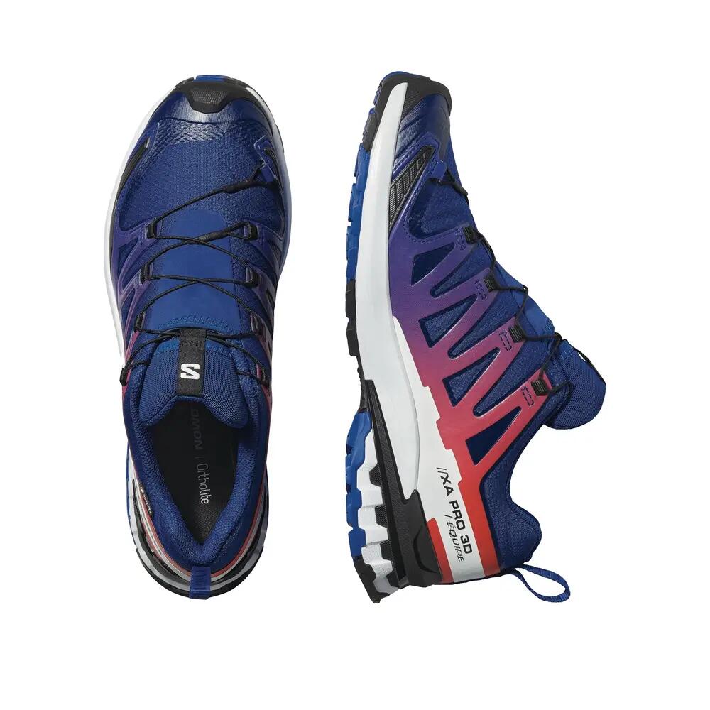 Wandern - schuhe - wasserdicht - xa pro gtx - blau/weiß/rot 9/9