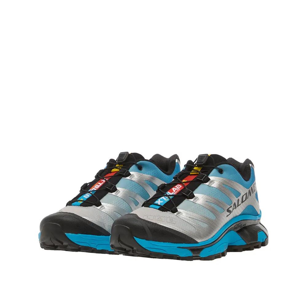 Trail-Schuhe Salomon XT-4 Silber/Schwarz/Blau Transcend 5/10