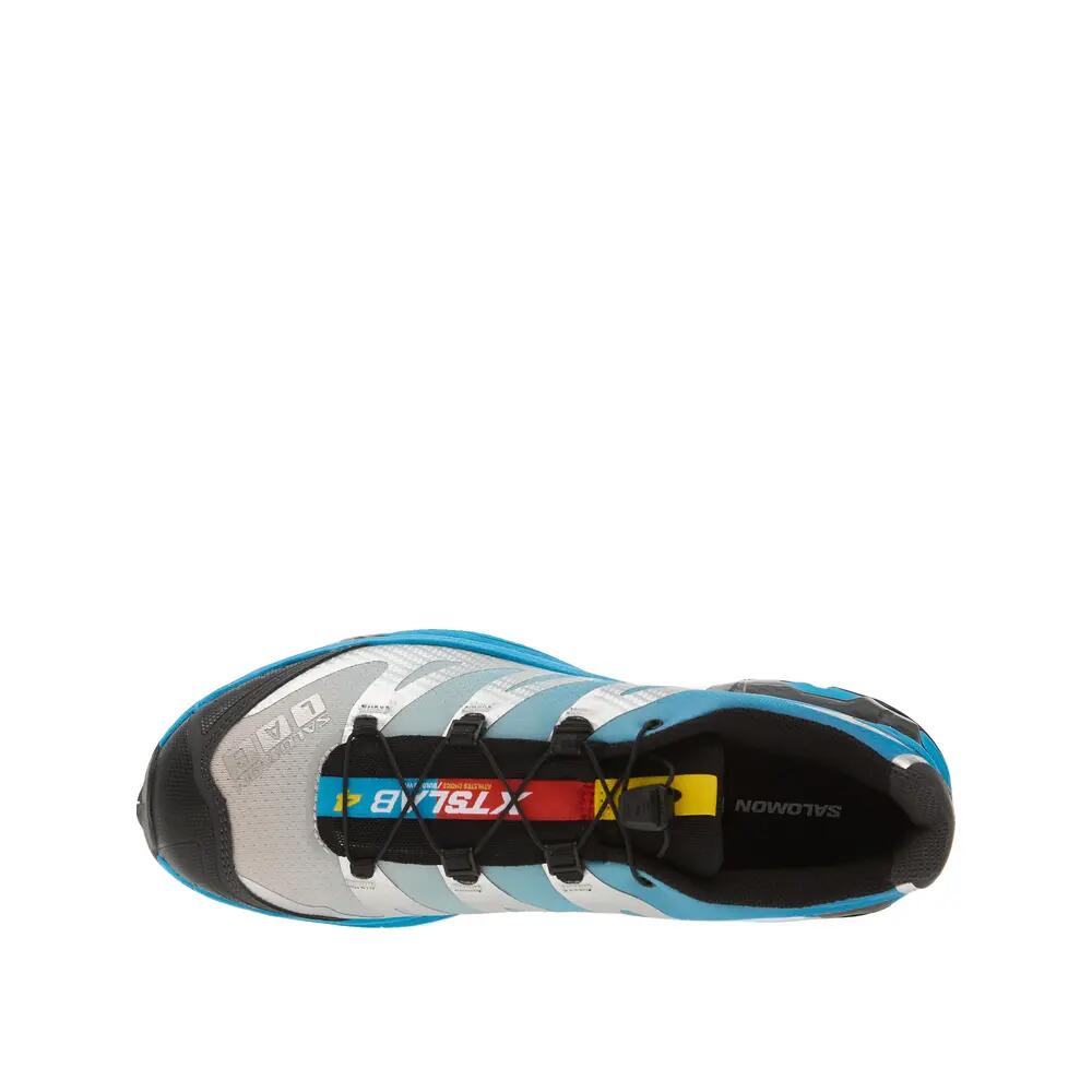 Trail-Schuhe Salomon XT-4 Silber/Schwarz/Blau Transcend 3/10