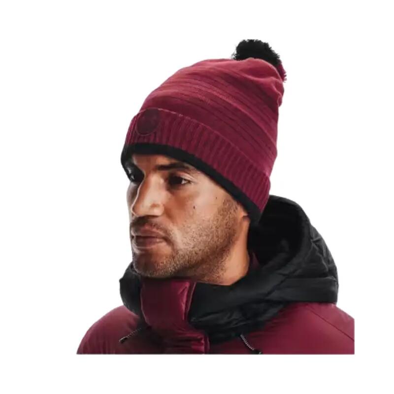 Bonnet Under Armour Halftime Fleece bordo 2/3