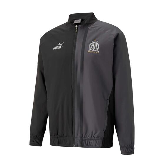Veste De Survêtement Motif/style OM PREMATCH Homme (Noir)