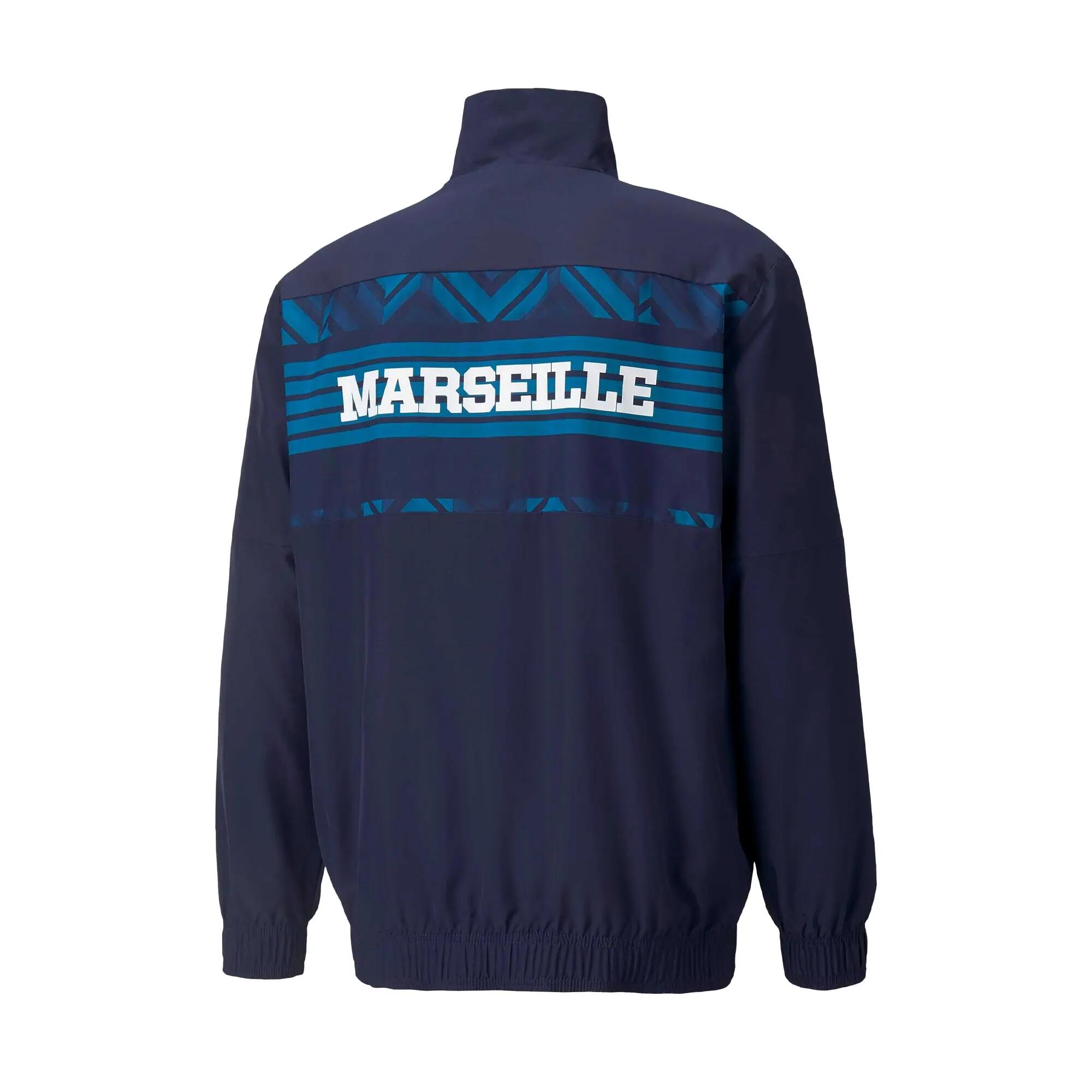 Mens Prematch Olympique De Marseille FC Track Jacket (Navy) 2/5
