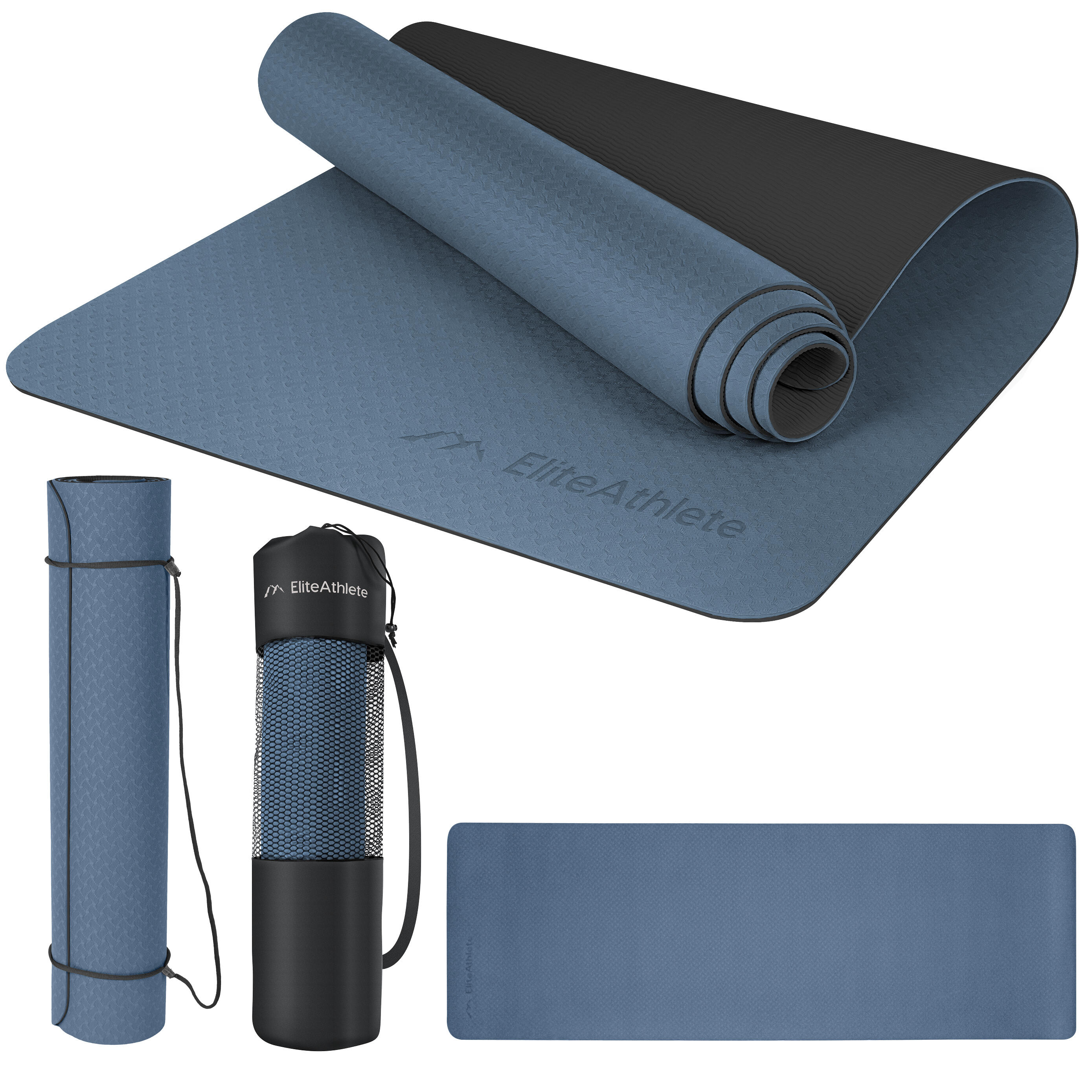 ELITE ATHLETE EliteAthlete® Yogamatte - Sportmatte - Fitnessmatte - Yoga Matte - 183x61x0.6 cm
