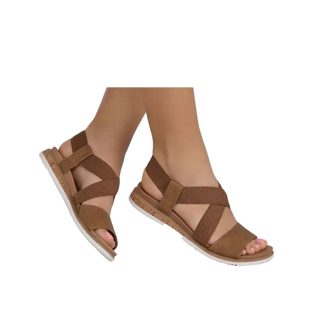 Sandale femei Skechers Desert Kiss Low, Maro 7/7