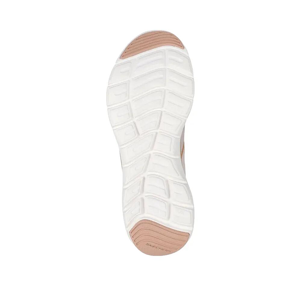 Zapatillas deportivas para mujer Skechers Flex Appeal 5.0 veganas, Natural Gold 2/4