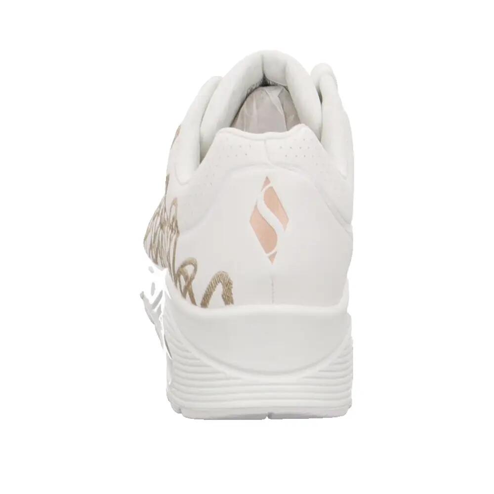 Skechers Damen Schnürschuh Uno-Goldcrown in weiss 8/8