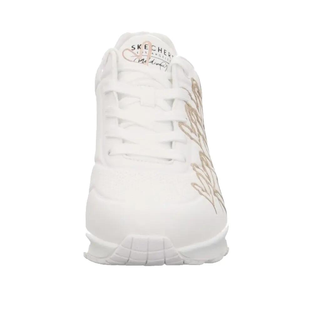 Skechers Damen Schnürschuh Uno-Goldcrown in weiss 7/8