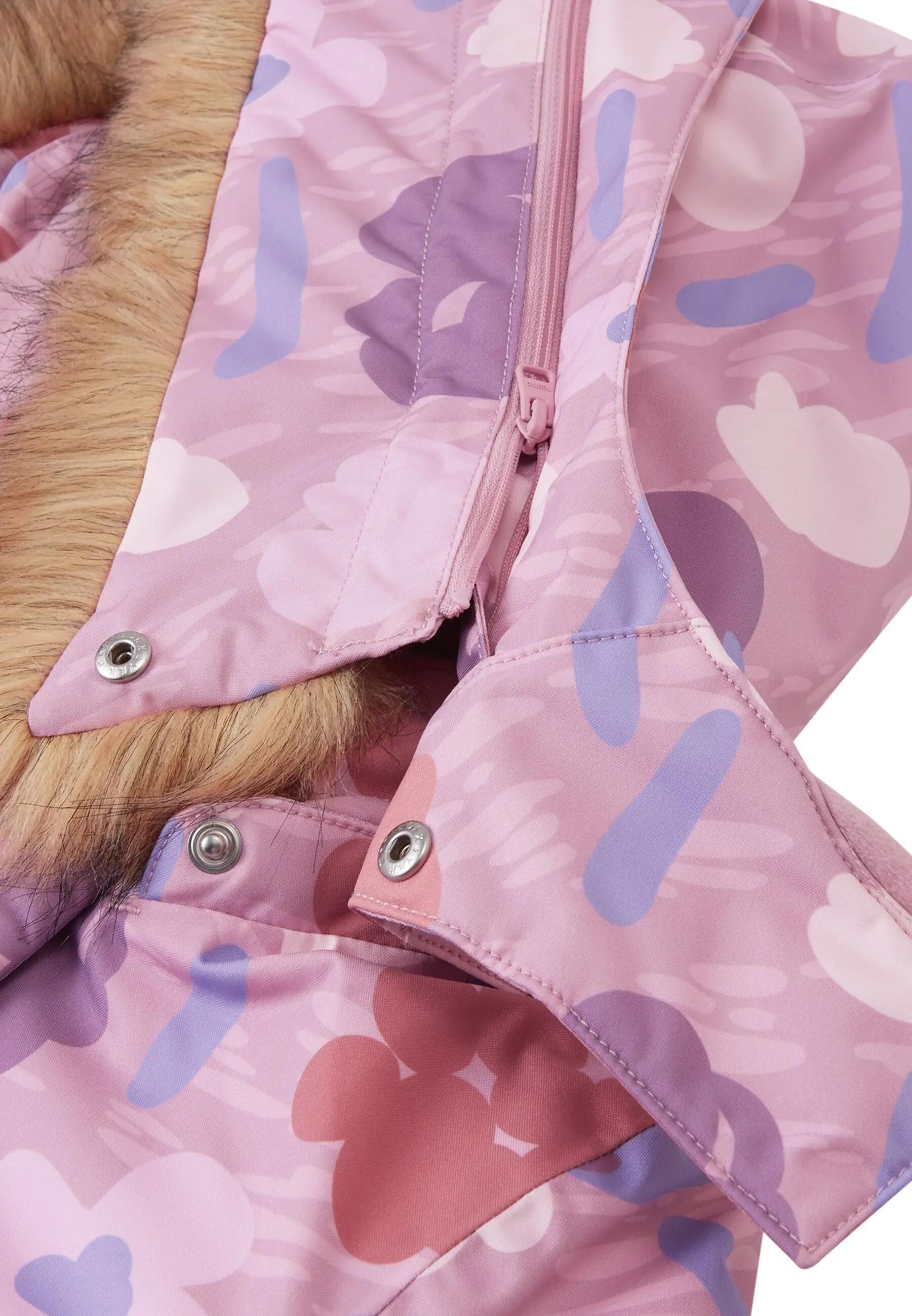 Giacca invernale da bambina tec Muurame Grigio Rosa 7/8