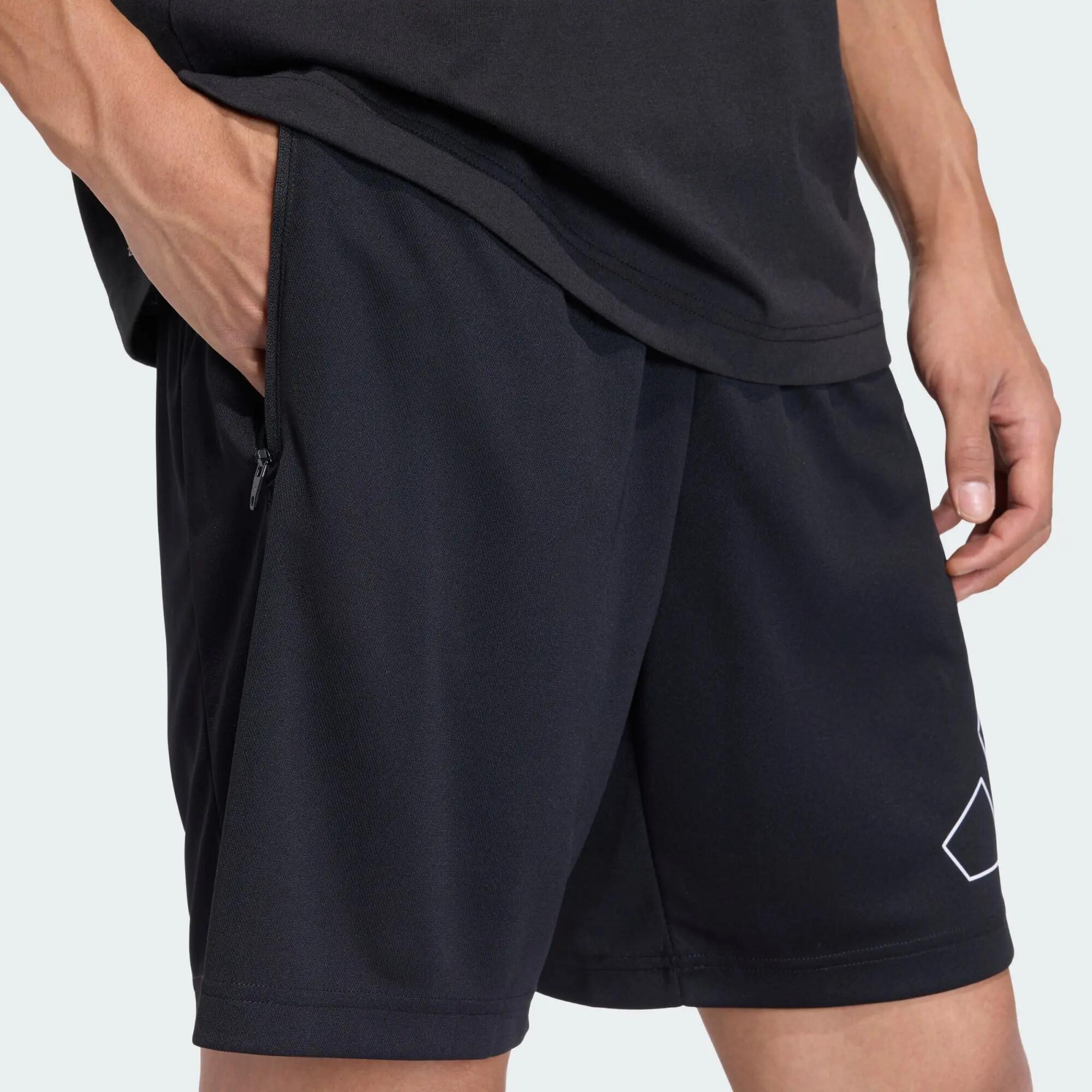 adidas Pantalón corto de training de hombre WE BASE BL SHO Negro — foto 5