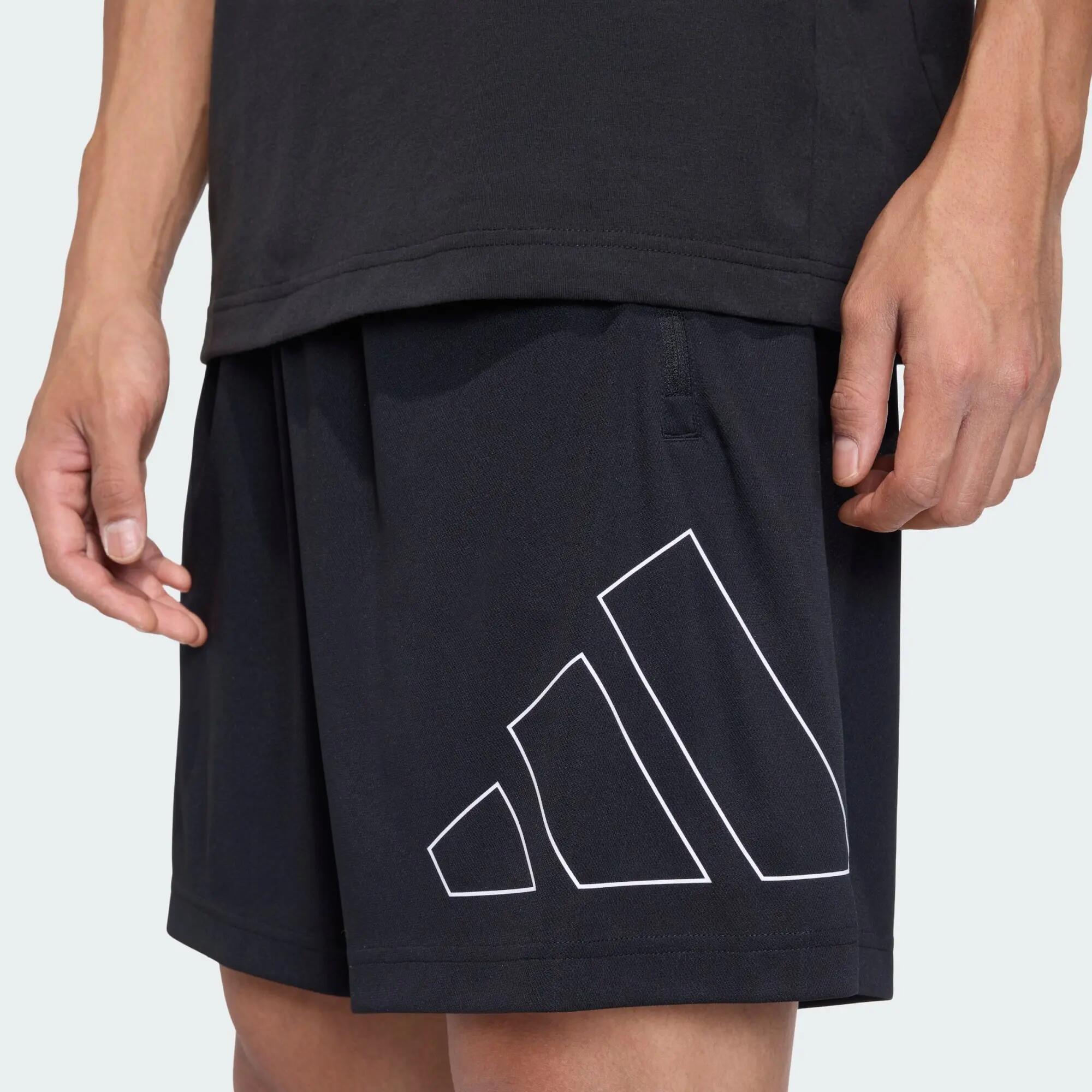 WORKOUT ESSENTIALS BASE PIQUE BIG LOGO SHORTS 4/6