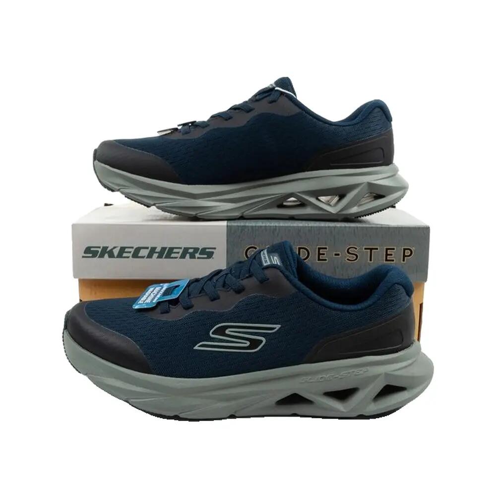 SKECHERS Glide-Step Vortex Baskets pour homme, bleu marine, bleu nuit 10/10