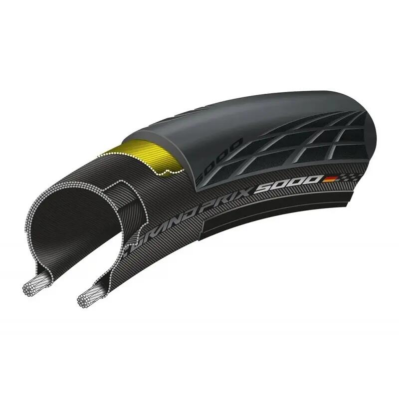 Opona Grand Prix 5000 700 X 28C Czarna/Kremowa 5/6