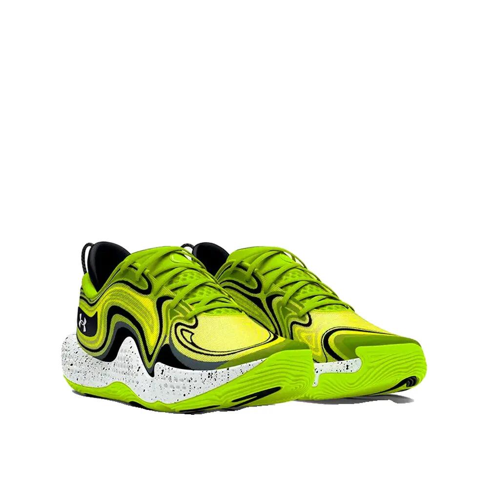 Scarpe da basket Under Armour Spawn 6 Giallo fluo 4/5