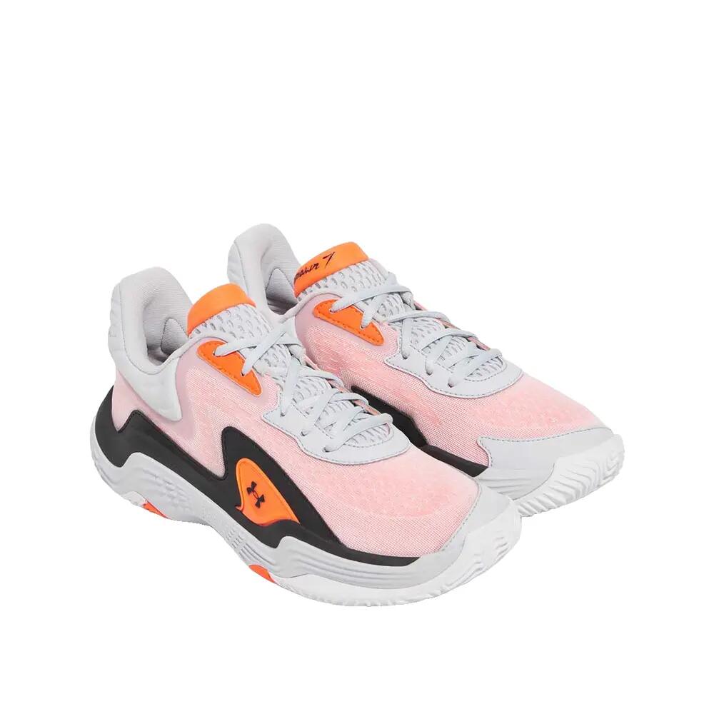 Scarpe da basket Under Armour Spawn 7 Grigio/Nero/Rosso 4/5