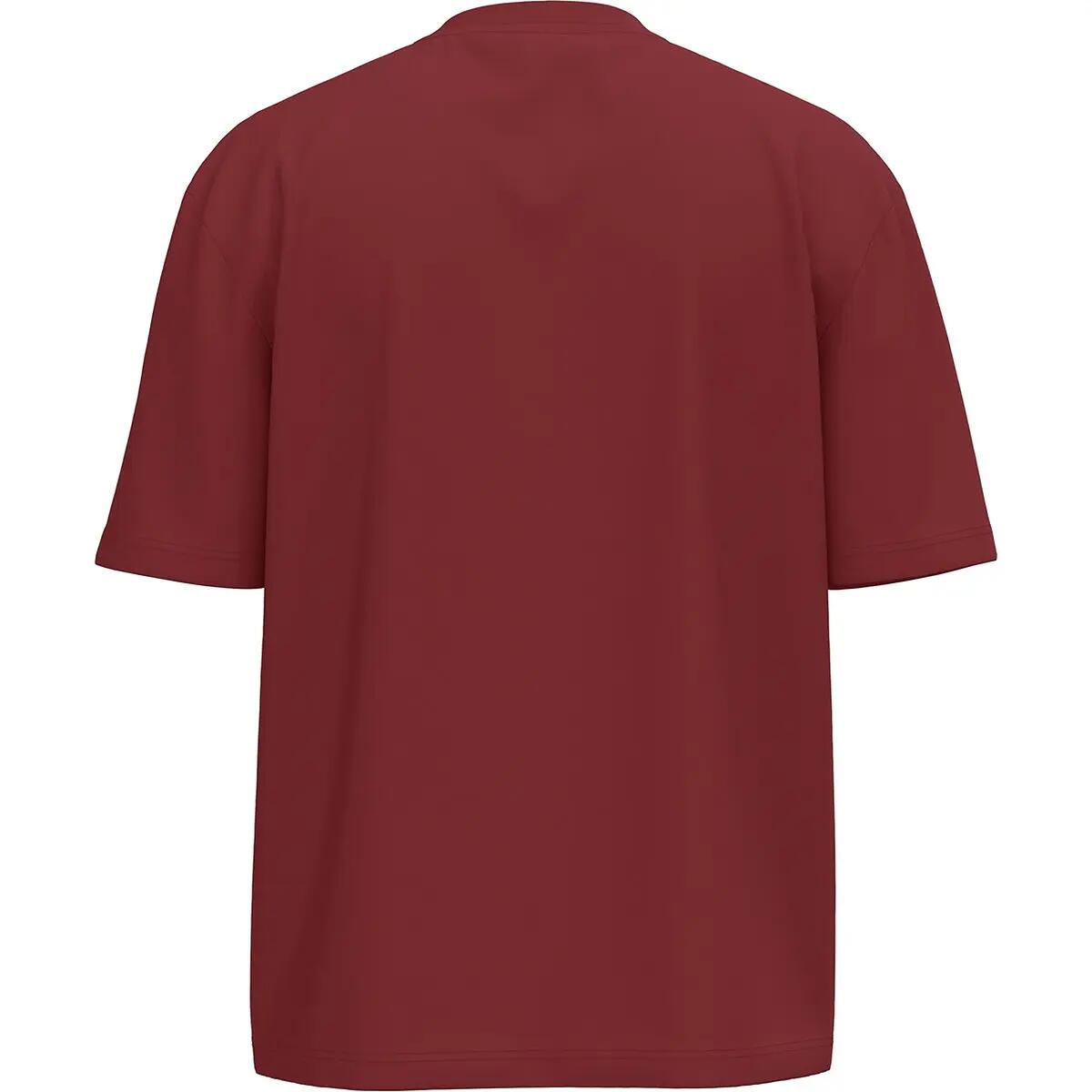 T-shirt - Fitness - Heren - Oversize, retro-logo - Wardrobe - Robijnrood 2/4