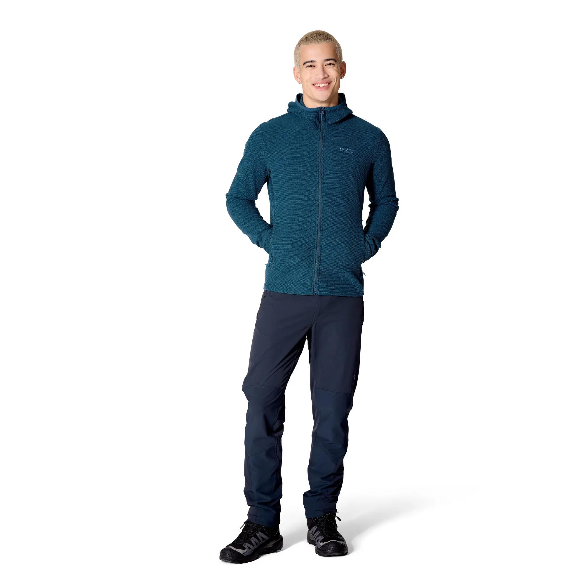 Men's Fleece Hoody Stavel - Tempest Blue -  1