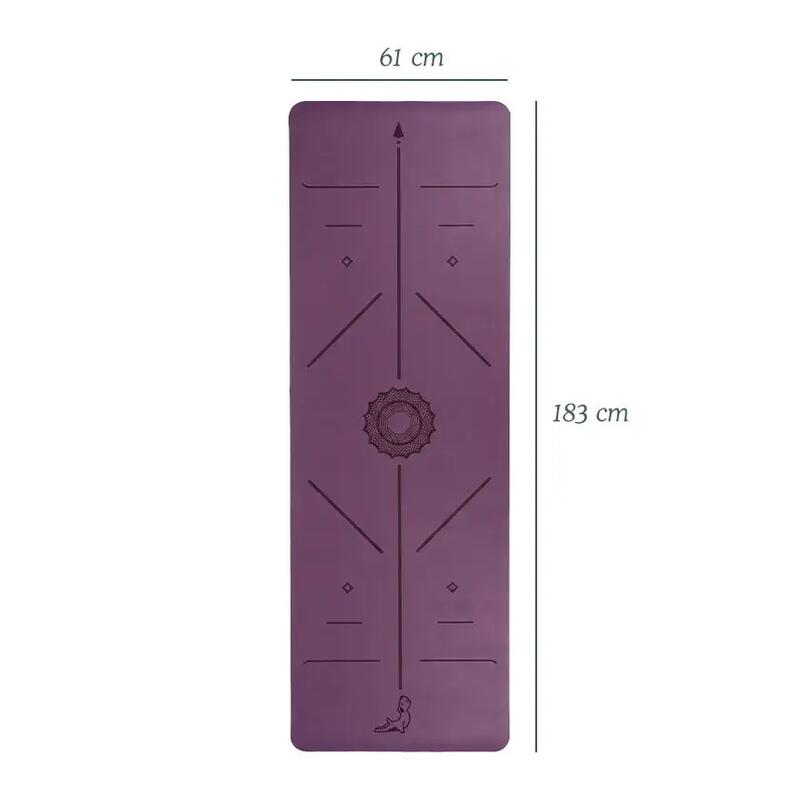 Focus Serisi Mor 4.1 mm Doğal Kauçuk Kaydırmaz Yoga Matı